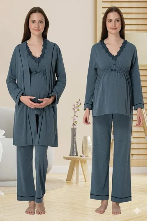 ieg™ Effortt 3054 Sabahlıklı Lohusa Pijama Takımı