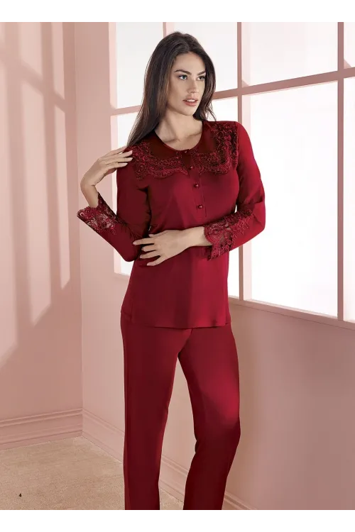 ieg™ Espuar 757 Penye 3lü Sabahlık Pijama Takımı