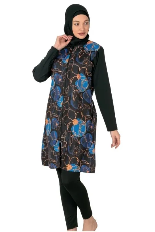ieg™ Fantasy 3440 Bayan Desenli Tesettür Mayo
