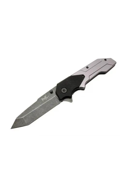 ieg™ Fox A9 Gri Tanto Kamp Çakı 21cm- Yarı Otomatik, Kemerlikli