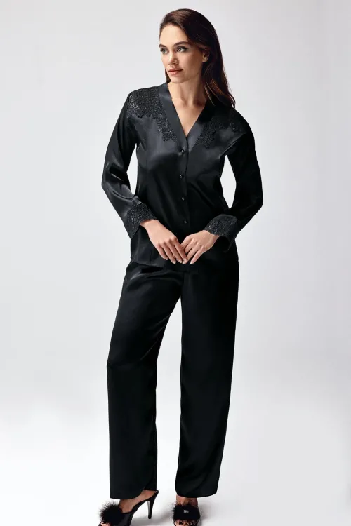 ieg™ Freshness 9950-PT Saten Dantel Detaylı Pijama Takımı
