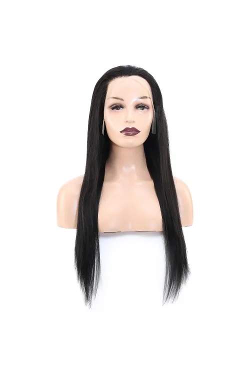 Front Lace Gerçek Tül Peruk Düz - Doğal - 65-70cm