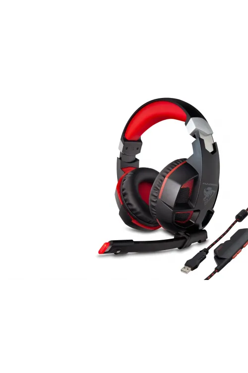 G59 Gaming Kulaklık Usb 7.1 Ps4 Uyumlu Led - Siyah Kırmızı