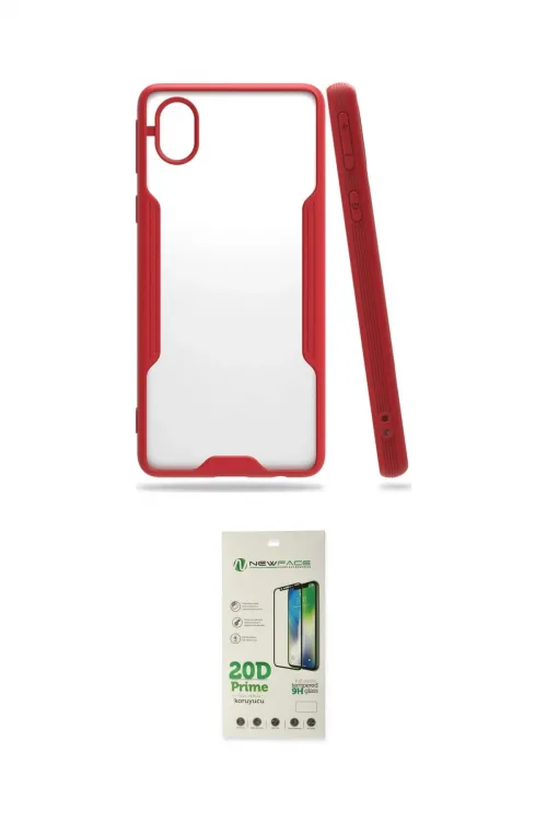 ieg™ Galaxy A01 Core Kılıf Atlas Asil Serisi - Siyah 20D Premium Cam Ekran Koruyucu