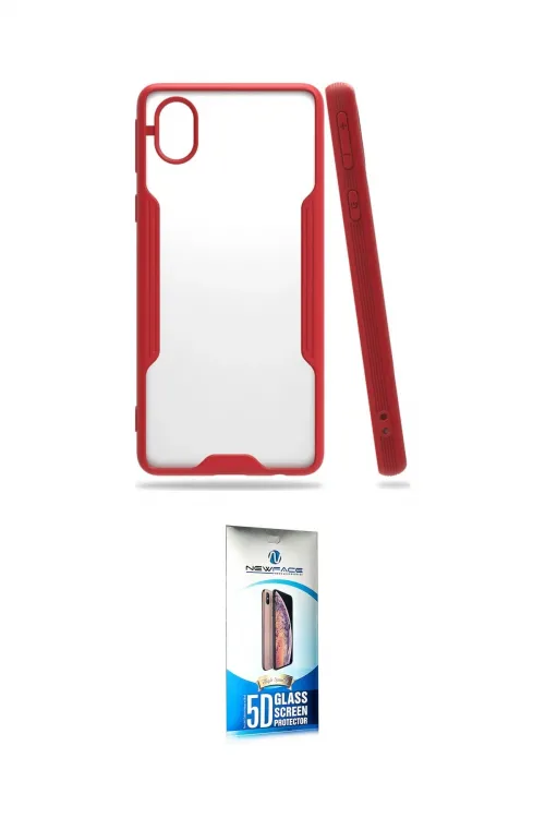 ieg™ Galaxy A01 Core Kılıf Atlas Asil Serisi - Siyah 5D Eko Cam Ekran Koruyucu