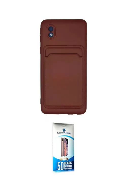 ieg™ Galaxy A01 Core Kılıf Vadi Çizgi Prime - Siyah 5D Eko Cam Ekran Koruyucu