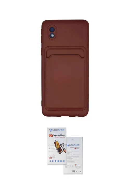 ieg™ Galaxy A01 Core Kılıf Vadi Çizgi Prime - Siyah Seramik Nano Ekran Koruyucu
