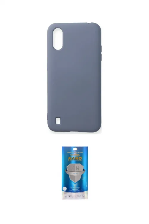 ieg™ Galaxy A01 Kılıf Ahenk Serisi - Şeffaf Royal Nano Ekran Koruyucu