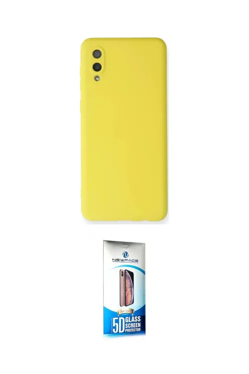ieg™ Galaxy A02 Kılıf Ahenk Serisi - Siyah 5D Eko Cam Ekran Koruyucu