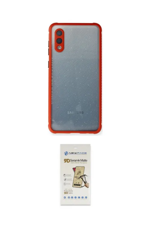 ieg™ Galaxy A02 Kılıf Nova Asil Özel Seri - Siyah Mat Seramik Nano Ekran Koruyucu