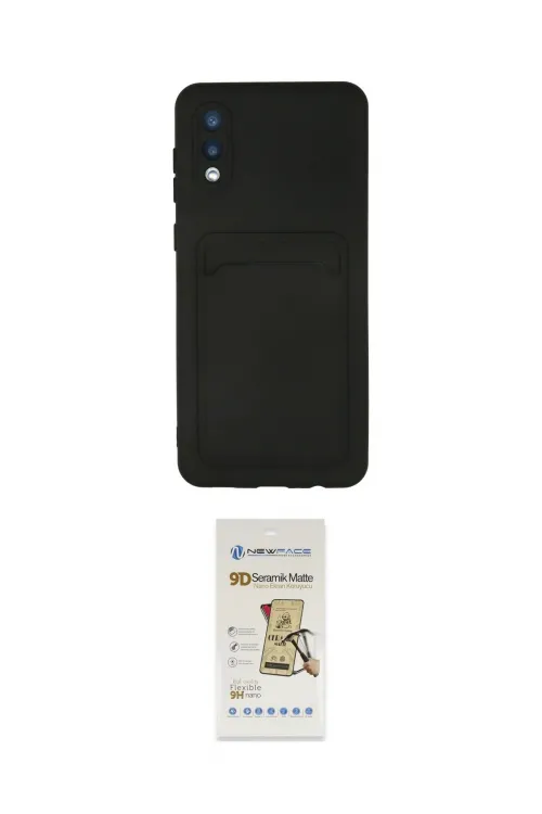 ieg™ Galaxy A02 Kılıf Vadi Çizgi Prime - Siyah Mat Seramik Nano Ekran Koruyucu