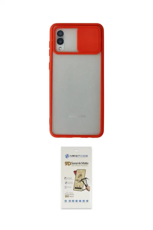 ieg™ Galaxy A02 Kılıf Vadi Çizgi - Siyah Mat Seramik Nano Ekran Koruyucu