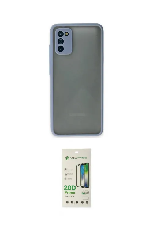 ieg™ Galaxy A02S Kılıf Ahenk Çizgi Serisi - Siyah 20D Premium Cam Ekran Koruyucu