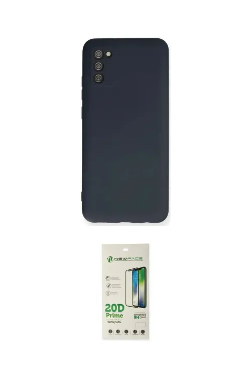 ieg™ Galaxy A02S Kılıf Ahenk Serisi - Siyah 20D Premium Cam Ekran Koruyucu