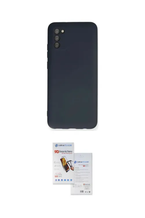 ieg™ Galaxy A02S Kılıf Ahenk Serisi - Siyah Seramik Nano Ekran Koruyucu