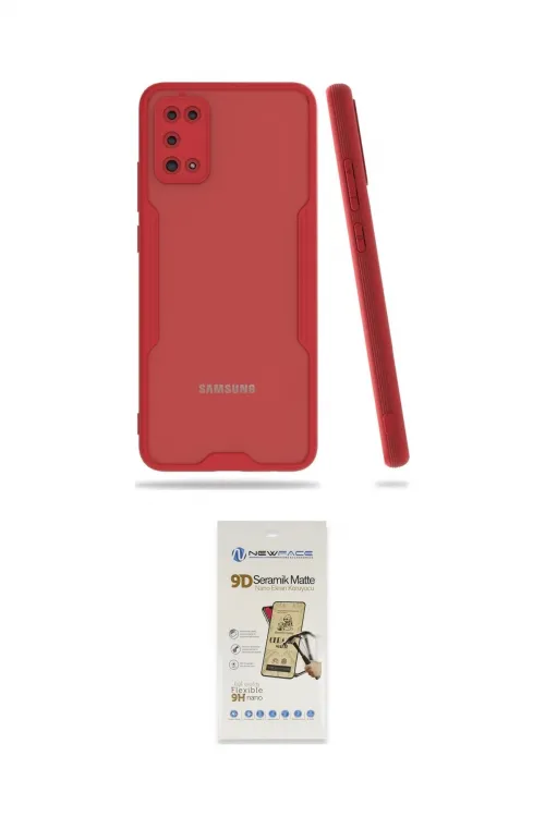 ieg™ Galaxy A02S Kılıf Atlas Asil Serisi - Siyah Mat Seramik Nano Ekran Koruyucu