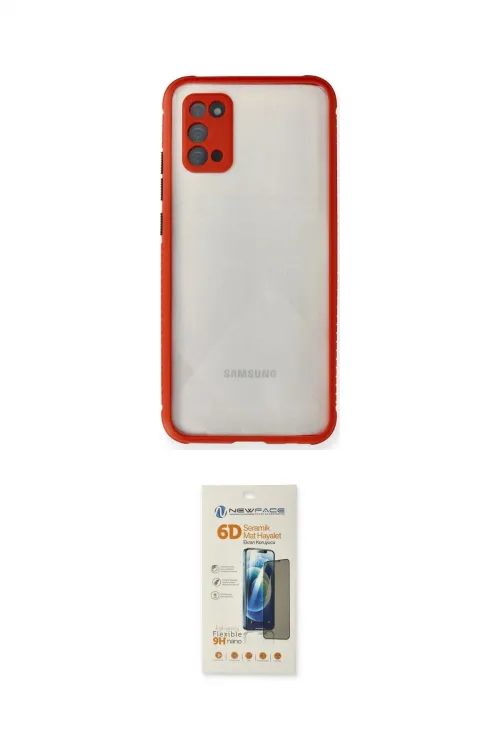 ieg™ Galaxy A02S Kılıf Nova Asil Özel Seri - Siyah 6D Mat Seramik Hayalet Nano Ekran Koruyucu