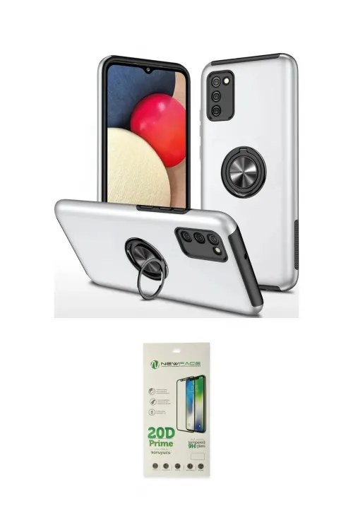 ieg™ Galaxy A02S Kılıf Odak Form Prime - Siyah 20D Premium Cam Ekran Koruyucu