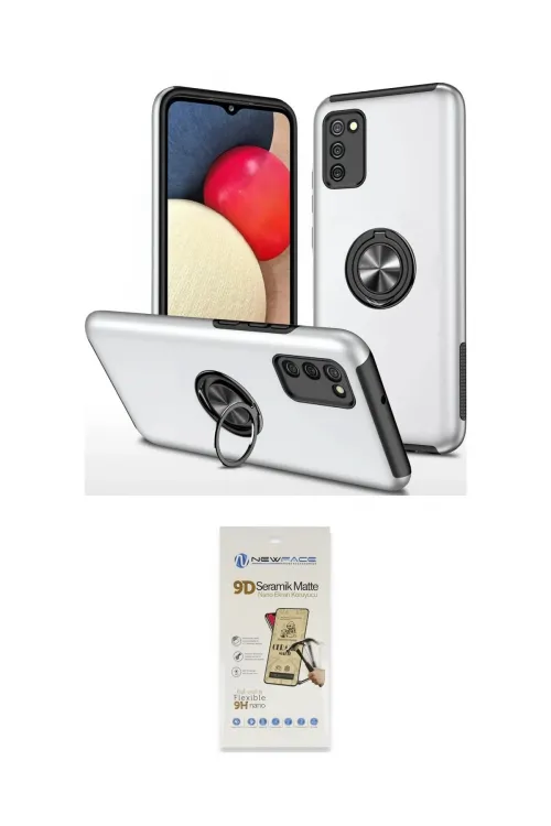 ieg™ Galaxy A02S Kılıf Odak Form Prime - Siyah Mat Seramik Nano Ekran Koruyucu
