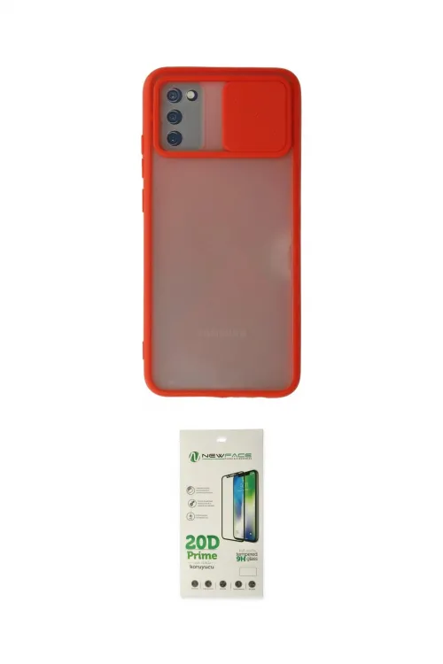 ieg™ Galaxy A02S Kılıf Vadi Çizgi - Siyah 20D Premium Cam Ekran Koruyucu
