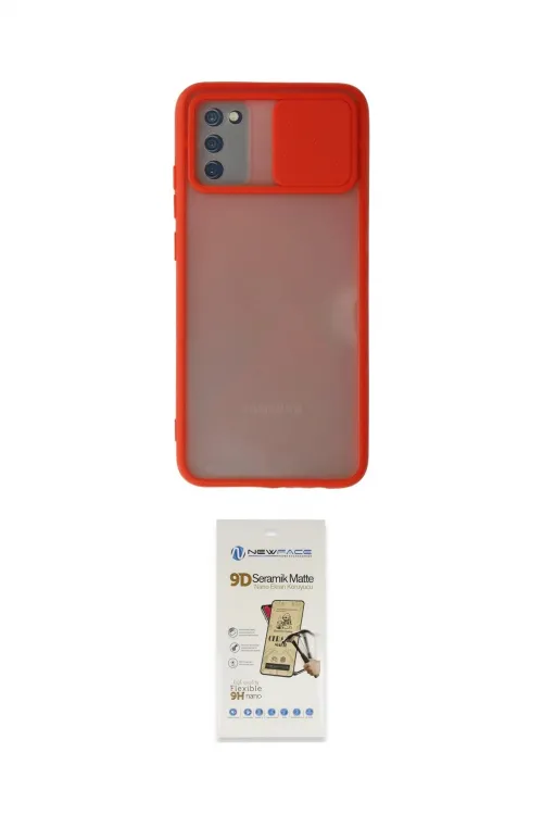 ieg™ Galaxy A02S Kılıf Vadi Çizgi - Siyah Mat Seramik Nano Ekran Koruyucu