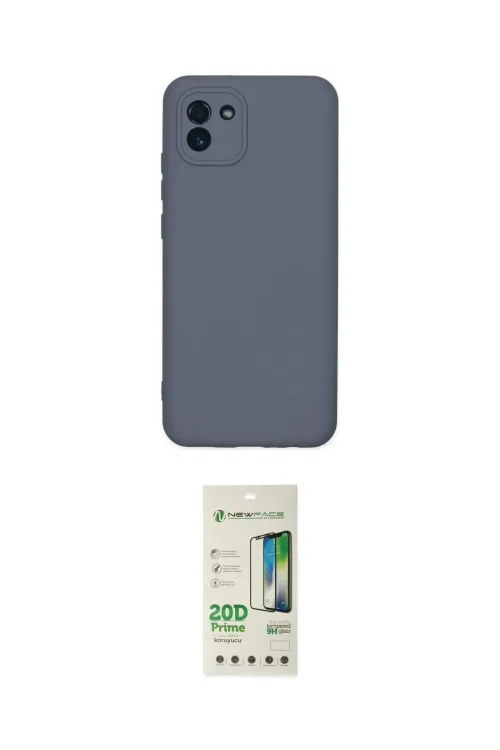 ieg™ Galaxy A03 Kılıf Ahenk Serisi - Siyah 20D Premium Cam Ekran Koruyucu