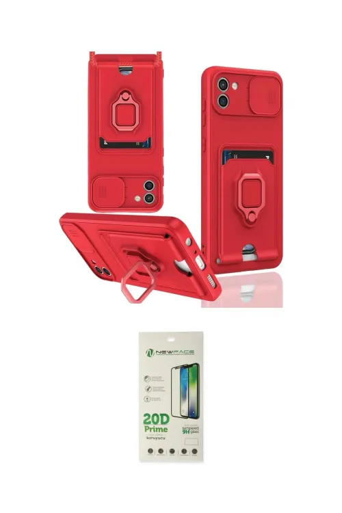 ieg™ Galaxy A03 Kılıf Vadi Form Prime - Siyah 20D Premium Cam Ekran Koruyucu