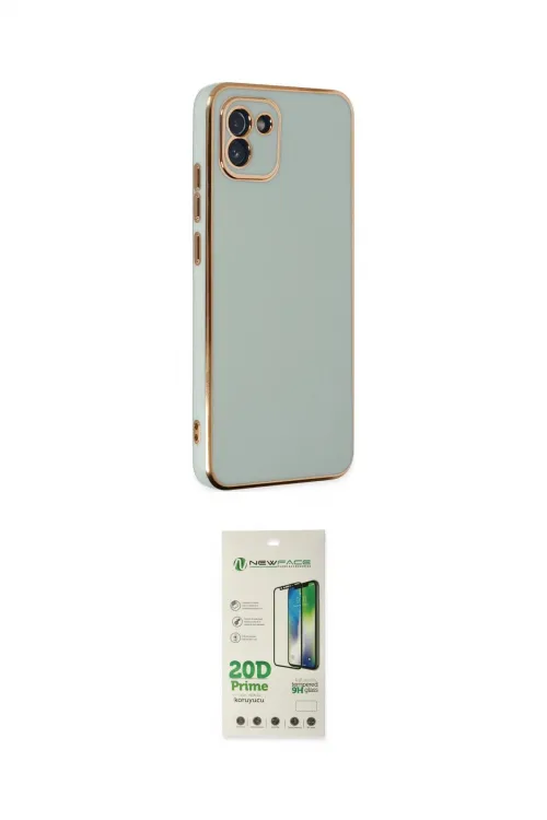ieg™ Galaxy A03 Kılıf Yankı Serisi - Siyah 20D Premium Cam Ekran Koruyucu