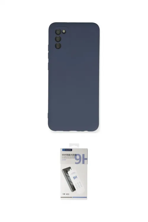 ieg™ Galaxy A03S Kılıf Ahenk Serisi - Şeffaf Uv Polymer Nano Ekran Koruyucu