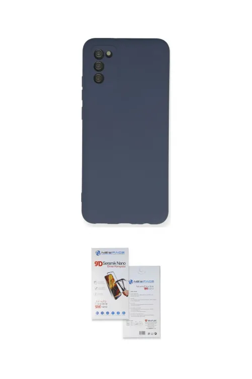 ieg™ Galaxy A03S Kılıf Ahenk Serisi - Siyah Seramik Nano Ekran Koruyucu