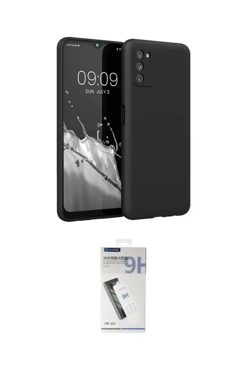 ieg™ Galaxy A03S Kılıf Kozmos Yansıma Özel Seri - Şeffaf Uv Polymer Nano Ekran Koruyucu