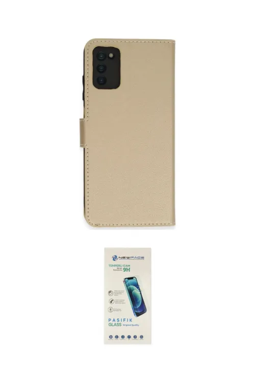 ieg™ Galaxy A03S Kılıf Siluet Işık Serisi - Şeffaf Pasifik Cam Ekran Koruyucu