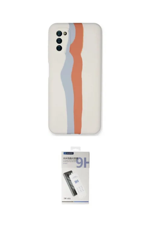 ieg™ Galaxy A03S Kılıf Yadigar Çizgi - Şeffaf Uv Polymer Nano Ekran Koruyucu