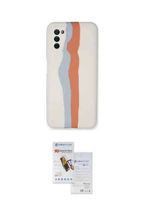 ieg™ Galaxy A03S Kılıf Yadigar Çizgi - Siyah Seramik Nano Ekran Koruyucu