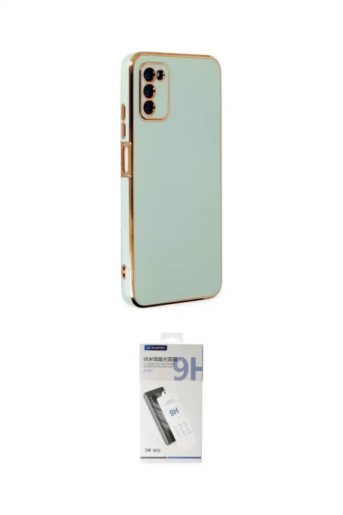 ieg™ Galaxy A03S Kılıf Yankı Serisi - Şeffaf Uv Polymer Nano Ekran Koruyucu