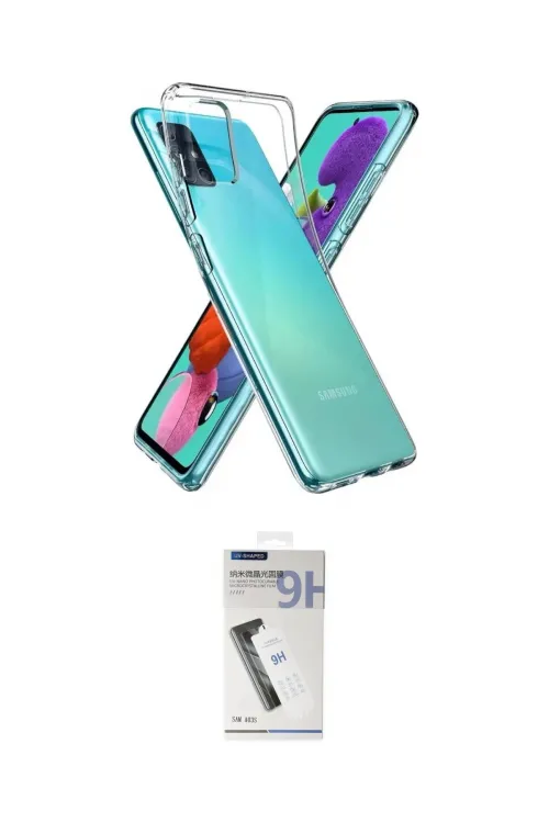 ieg™ Galaxy A03S Kılıf Zirve Doku - Şeffaf Uv Polymer Nano Ekran Koruyucu