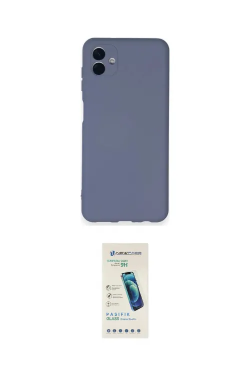 ieg™ Galaxy A04 Kılıf Ahenk Serisi - Şeffaf Pasifik Cam Ekran Koruyucu