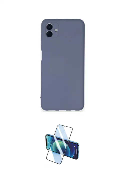 ieg™ Galaxy A04 Kılıf Ahenk Serisi - Siyah 3D Antistatik Cam Ekran Koruyucu
