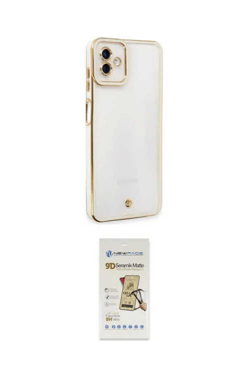 ieg™ Galaxy A04 Kılıf Çekirdek Klasik Serisi - Siyah Mat Seramik Nano Ekran Koruyucu