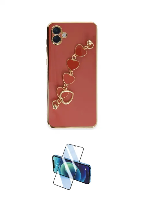 ieg™ Galaxy A04 Kılıf Nova Işık Prime - Siyah 3D Antistatik Cam Ekran Koruyucu