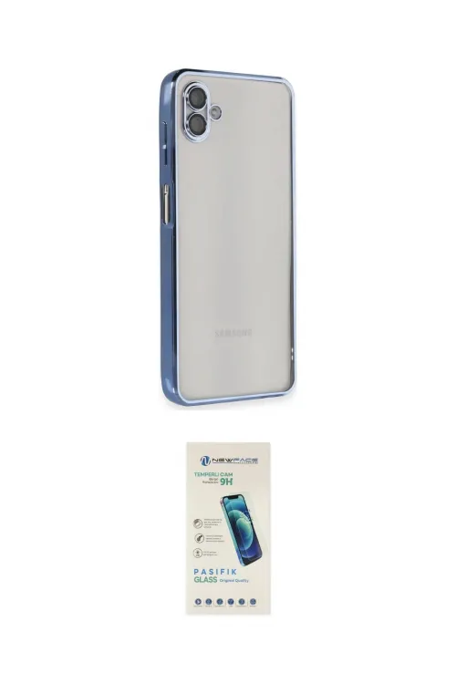 ieg™ Galaxy A04 Kılıf Vadi Minimal - Şeffaf Pasifik Cam Ekran Koruyucu