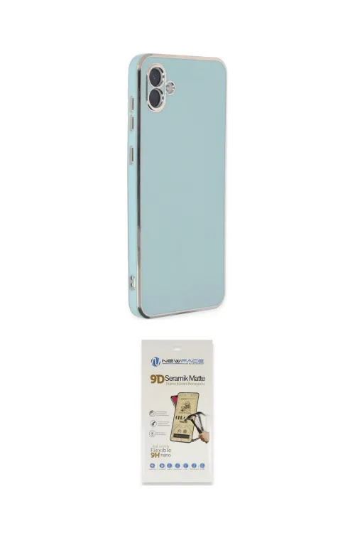 ieg™ Galaxy A04 Kılıf Yankı Serisi - Siyah Mat Seramik Nano Ekran Koruyucu