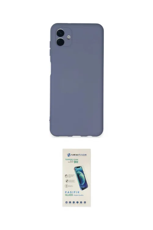 ieg™ Galaxy A04E Kılıf Ahenk Serisi - Şeffaf Pasifik Cam Ekran Koruyucu