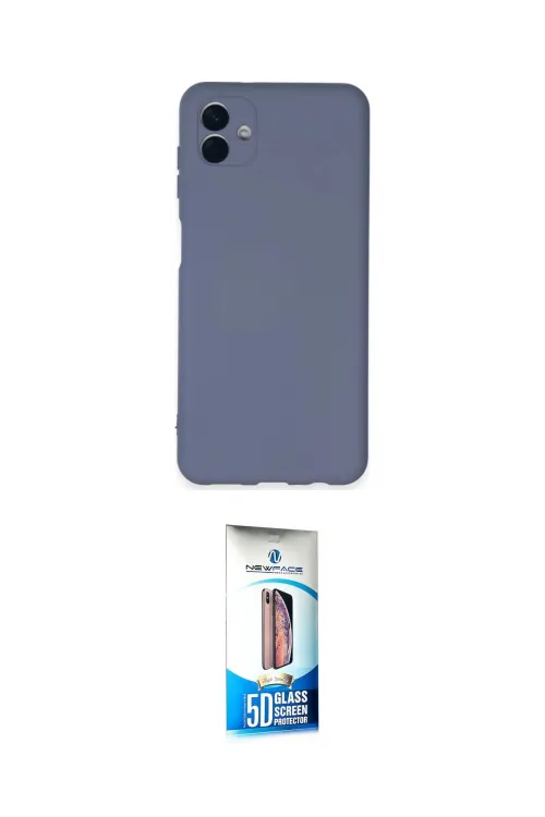 ieg™ Galaxy A04E Kılıf Ahenk Serisi - Siyah 5D Eko Cam Ekran Koruyucu