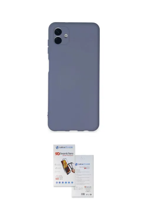 ieg™ Galaxy A04E Kılıf Ahenk Serisi - Siyah Seramik Nano Ekran Koruyucu