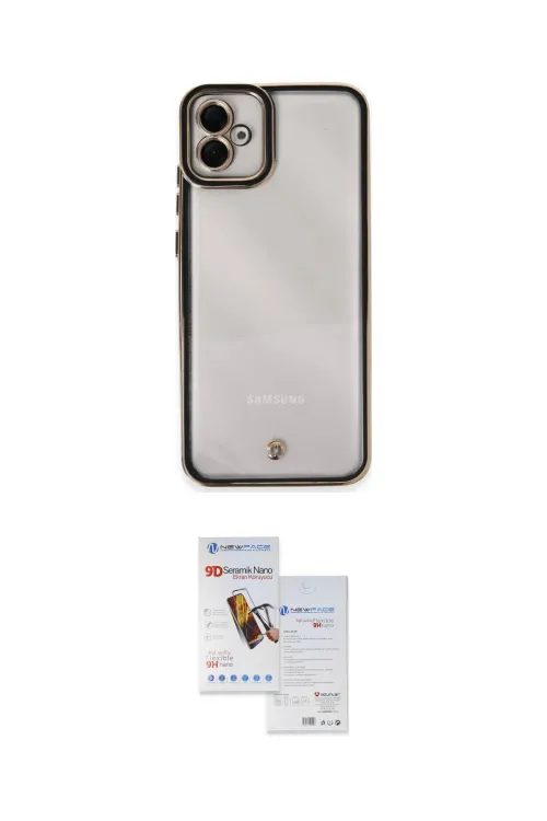 ieg™ Galaxy A04E Kılıf Çekirdek Klasik Serisi - Siyah Seramik Nano Ekran Koruyucu