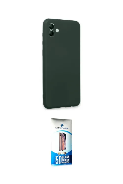 ieg™ Galaxy A04E Kılıf Kozmos Yansıma Özel Seri - Siyah 5D Eko Cam Ekran Koruyucu