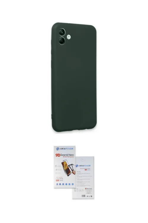 ieg™ Galaxy A04E Kılıf Kozmos Yansıma Özel Seri - Siyah Seramik Nano Ekran Koruyucu