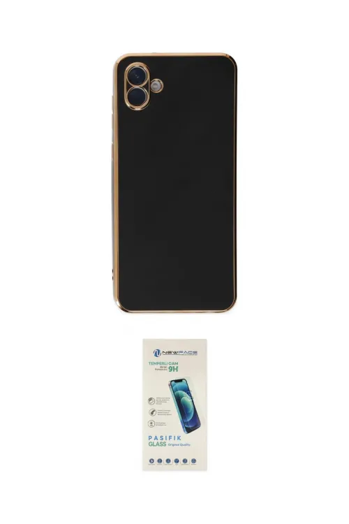 ieg™ Galaxy A04E Kılıf Yankı Serisi - Şeffaf Pasifik Cam Ekran Koruyucu
