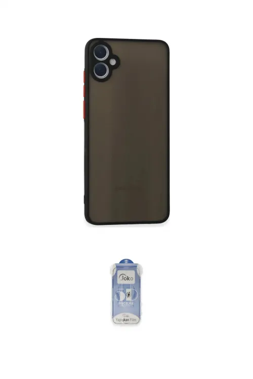 ieg™ Galaxy A05 Kılıf Ahenk Çizgi Serisi - Siyah Joko Magic 5D Cam